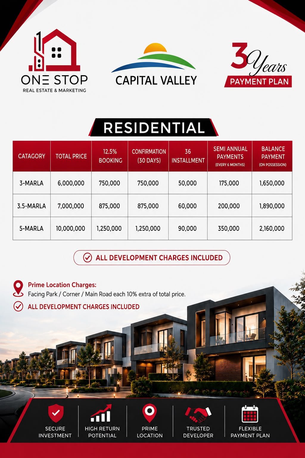 Capital Valley Lahore payment plan — On Main Thokar Niaz Baig