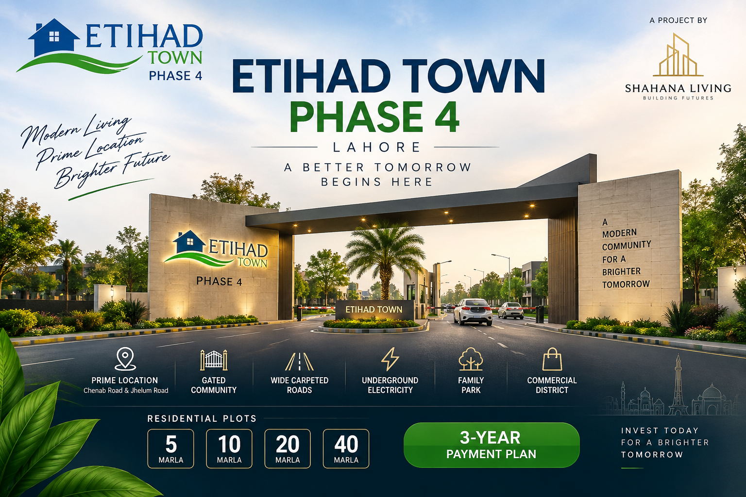 Etihad Town Phase 4 Lahore main project image