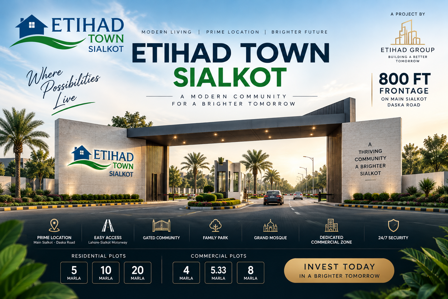 Etihad Town Sialkot main project image