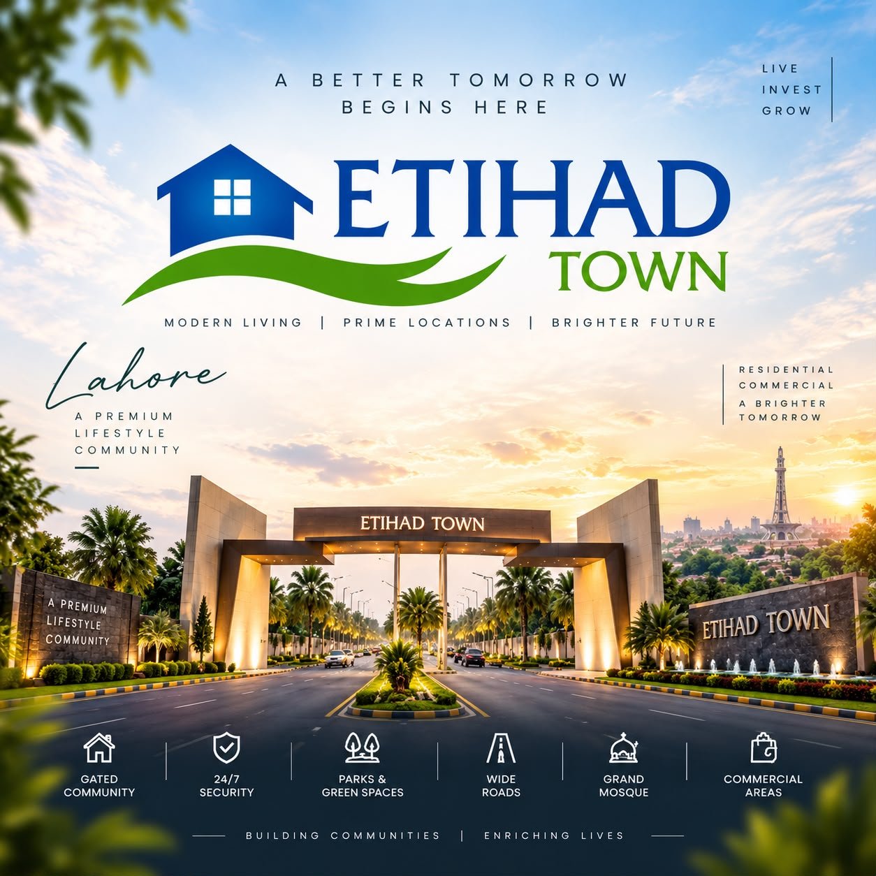 Etihad Town Lahore main project image